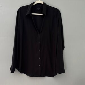 Ann Taylor Women's Black Blouse, size XL